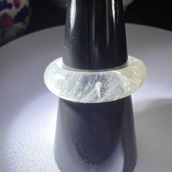 Quartz with Golden Healer Flecks Ring Size 7.5 - Picture 8 of 11